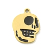 Halloween Theme Ion Plating(IP) 304 Stainless Steel Enamel Pendants STAS-M011-04G-1