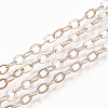 Brass Cable Chain Necklace Making MAK-T006-05RG-2