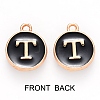 Golden Plated Alloy Charms ENAM-SZ0001-25B-T-3