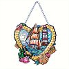 Heart Sailboat Lighthouse DIY Diamond Painting Pendant Decoration Kit PW-WG90519-01-1