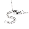Rhombus Chain Necklaces NJEW-JN03495-01-3