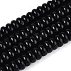 Opaque Spray Painted Glass Beads GLAA-ZX008-6mm-18F-1