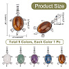 ARRICRAFT 5Pcs 5 Style Natural Gemstone Pendants G-AR0004-60-2