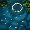 200Pcs 10 Styles Brass Bead Tips FIND-PH0020-84-5