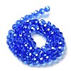 Electroplate Glass Bead Strands X-EGLA-R015-8mm-6-3