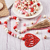 Elecrelive Valentine's Day Wood Beads Jewelry Set DIY Making Kit DIY-EL0001-04-6