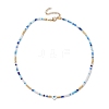 Glass Beaded Necklaces NJEW-JN04896-01-3