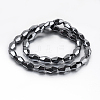 Non-magnetic Synthetic Hematite Beads Strands G-P341-34-8x12mm-2