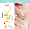 16Pcs 304 Stainless Steel Open Cuff Ring Findings STAS-BBC0008-17-2