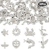 32Pcs 8 Styles Alloy Rhinestone Pendants FIND-YW0011-53P-1