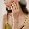 8Pcs 8 Style Lampwork Evil Eye Braided Bead Bracelets Set BJEW-FI0001-45-7
