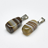 Natural Banded Agate/Striped Agate Pendants G-T122-20F-2