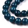 Opaque Solid Color Glass Beads Strands GLAA-T032-P8mm-14-3