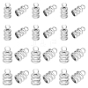DICOSMETIC 80Pcs 2 Size 201 Stainless Steel Cord Ends STAS-DC0010-93-1
