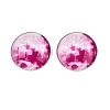 Fluorescent Glass Cabochons GGLA-T004-12G-1