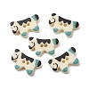 2-Hole Printed Opaque Resin Buttons RE-CBA2984-27-1
