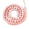 Anti-Tarnish Electroplate Glass Beads Strands GLAA-N056-6mm-07-3