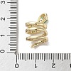 Brass Micro Pave Clear Cubic Zirconia Pendants KK-M275-54G-3