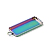 Ion Plating(IP) 304 Stainless Steel Pendant Cabochon Settings STAS-I069-36MC-4