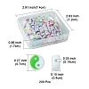 200Pcs Printed Opaque Acrylic Beads OACR-FS0001-54-2