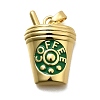 Brass Enamel Pendants X-KK-Z093-10G-1