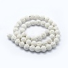 Synthetic Lava Rock Round Beads Strands G-E508-04-6mm-1-2