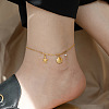 316L Surgical Stainless Steel Charm Anklets for Women FS-WG47470-01-1