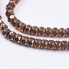 Electroplate Non-Magnetic Synthetic Hematite Beads G-F562-S04-3