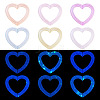 20Pcs Luminous Acrylic Bead Frame OACR-TA0003-04-1