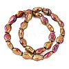 Electroplate Glass Beads Strands EGLA-V001-01F-2