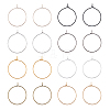 SUPERFINDINGS 400Pcs 8 Colors Iron Hoop Earrings IFIN-FH0001-72B-1