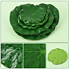 Artificial EVA Foam Lotus Leaf & Flower AJEW-SP0003-26C-3