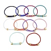 Adjustable 304 Stainless Steel Wire Rope Cord Bracelets Making AJEW-D047-01G-A-1