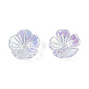 5-Petal Electroplate Acrylic Bead Caps LS-X-PACR-T014-05-4