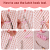 Blank Rug Hooking Mesh Canvas Latch Hook Rug Making Kits DIY-WH0204-65-4