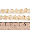 Handmade Gold Foil Glass Beads Strands FOIL-N029-04A-4