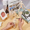 3 Styles Unfinished Blank Wooden Puppet DIY-FH0006-97-4