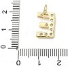 Brass Micro Pave Clear Cubic Zirconia Pendants KK-I476-01G-E-3