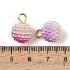 Gradient Color Opaque Resin Pendants RESI-D016-01-4