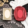Rectangle Flower Frame Brass Stamp Heads LS-AJEW-M037-04G-03-1