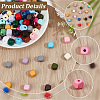 Spray Painted Wooden Beads WOOD-PA0001-53A-6