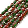 Two Tone Resin Beads Strands GLAA-T035-02G-1