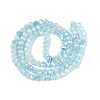 Dyed Crackle Imitation Jade Glass Beads Strands EGLA-Q131-02A-03-2