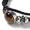 Natural Natural Tiger Eye Multi-strand Bracelets BJEW-Q337-01H-2