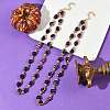 Halloween Skull Acrylic Beaded Necklaces NJEW-JN06531-1