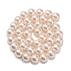 Baking Painted Pearlized Glass Pearl Round Bead Strands PEAR-H019-02D-02-2