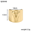 304 Stainless Steel Cuff Bangles for Women STAS-OY013-46G-2