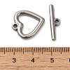 Non-Tarnish 304 Stainless Steel Toggle Clasps STAS-Q324-04P-3