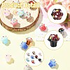 16Pcs 8 Colors Handmade Lampwork Enamel Bumpy Beads LAMP-CJ0002-72-3