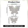 10Pcs 2 Styles Glass Rhinestone Car Stickers STIC-GF0001-42B-2